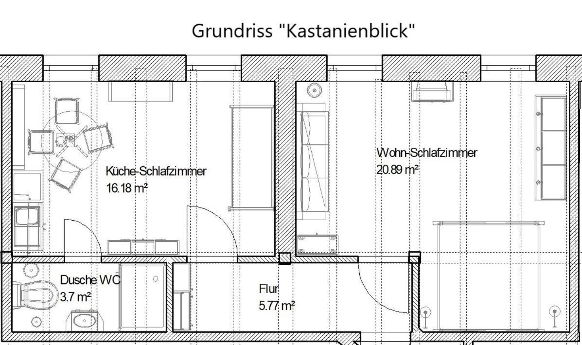 Ferienwohnung Kastanienblick Oder Parkblick, Oder Unser Radlerzimmer! Ziethen  Eksteriør billede